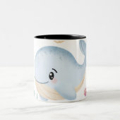 Cute Under The Water ツートーンマグカップ (中央)