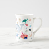 Cute Under The Water ボーンチャイナマグカップ (右)