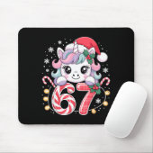Cute Unicorn 67 Christmas Meme Six Seven Christmas マウスパッド (マウス)