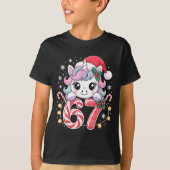 Cute Unicorn 67 Christmas Meme Six Seven Christmas Tシャツ (正面)