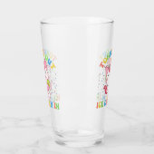 Cute Unicorn Cat with Ice Cream | Funny Pun タンブラーグラス (左)