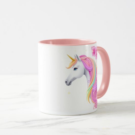 Cute Unicorn Coffee Mug マグカップ (正面右)