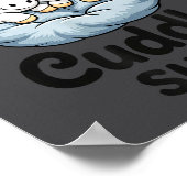 Cute Unicorn Couple Snuggle This Is My Cuddle  ポスター (角)