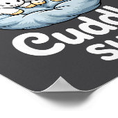 Cute Unicorn Couple Snuggle This Is My Cuddle ポスター (角)