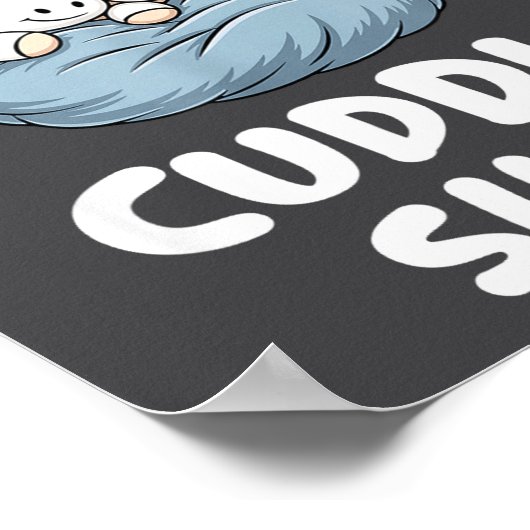 Cute Unicorn Couple This Is Our Cuddle ポスター (角)