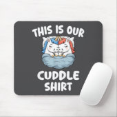 Cute Unicorn Couple This Is Our Cuddle  マウスパッド (マウス)