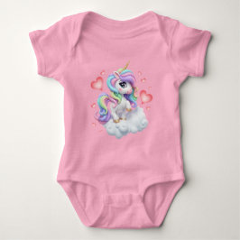 Cute unicorn : For Baby Girls ベビーボディスーツ