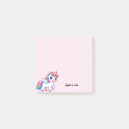 Cute Unicorn Girly Trendy Custom ポストイット