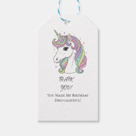 Cute Unicorn Happy Birthday Gift Tag ギフトタグ