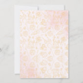 Cute Unicorn Kids Birthday Party  招待状 (裏面)