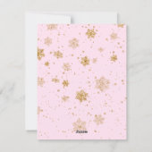 Cute Unicorn Kids Christmas シーズンカード (裏面)