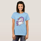 Cute Unicorn Lover Unicorn Design for Girls Magic Tシャツ (正面フル)