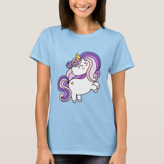 Cute Unicorn Lover Unicorn Design for Girls Magic Tシャツ (正面)