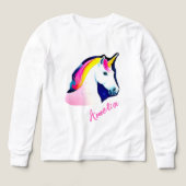 Cute Unicorn Magical Stars Drawing Name Girly  (デザイン正面)