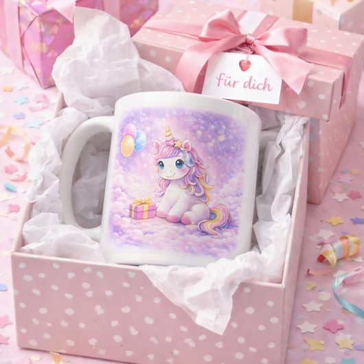 Cute Unicorn Mug for Birthday Girls コーヒーマグカップ