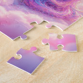 Cute Unicorn on a Cotton Candy Cloud Jigsaw Puzzle ジグソーパズル (側面)