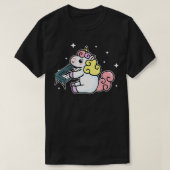 Cute Unicorn Playing Keyboard Gift Piano Lover  Tシャツ (デザイン正面)