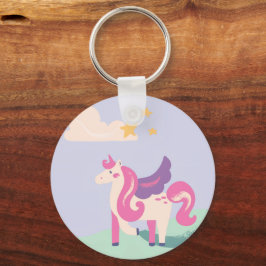 Cute Unicorn & Positive Vibes Only Keychain キーホルダー
