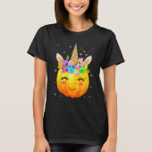 Cute Unicorn Pumpkin Halloween Thanksgiving Tシャツ (正面)