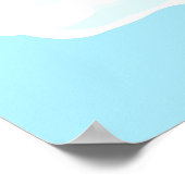 Cute Unicorn Rainbow Sweet Treats Birthday Poster ポスター (角)