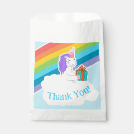 Cute Unicorn Rainbow Thank You  フェイバーバッグ