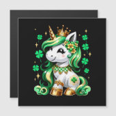 Cute Unicorn Shamrock St Patricks Day  (正面/裏面)
