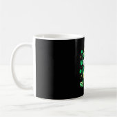 Cute Unicorn Shamrock St Patricks Day コーヒーマグカップ (左)