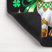 Cute Unicorn Shamrock St Patricks Day  マウスパッド (コーナー)