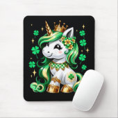 Cute Unicorn Shamrock St Patricks Day  マウスパッド (マウス)