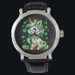 Cute Unicorn Shamrock St Patricks Day 腕時計<br><div class="desc">Cute Unicorn Shamrock St Patricks Day</div>