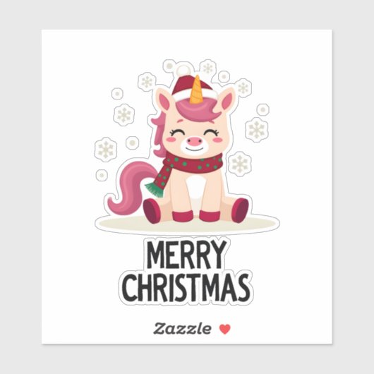 Cute Unicorn Starry Night (4) シール (シート)