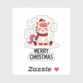 Cute Unicorn Starry Night (4) シール (シート)