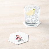 Cute Unicorn Starry Night (4) ペーパーコースター (インサイチュ)