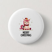 Cute Unicorn Starry Night (4) 缶バッジ (正面)