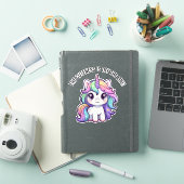 Cute Unicorn Sticker – The Cuteness Is Off The Lin シール (iPadカバー)