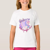 Cute unicorn tshirt design  tシャツ (正面)