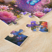 Cute Unicorn with Butterflies Jigsaw Puzzle ジグソーパズル (側面)