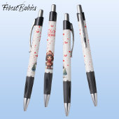 Cute Unique Gingerbread Girl, Let it Snow, White ボールペン