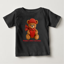 cute valentine bear baby T-Shirt ベビーTシャツ
