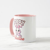 Cute Valentine Bunny – Hoppy Valentine マグカップ (正面左)