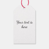 Cute Valentine Cocoa Mugs with Flowers & Hearts ギフトタグ (裏面)