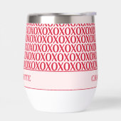 Cute Valentine Day XOXO Red And Pink (左面)