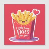 Cute Valentine French Fries Pun (正面)