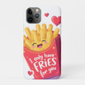 Cute Valentine French Fries Pun Case-Mate iPhoneケース (裏)