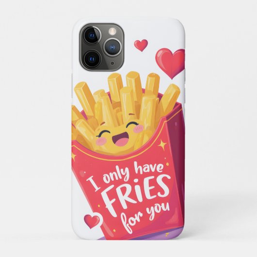 Cute Valentine French Fries Pun Case-Mate iPhoneケース (裏)