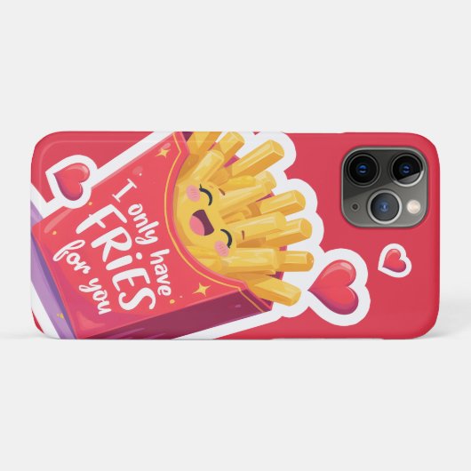 Cute Valentine French Fries Pun Case-Mate iPhoneケース (裏面(横))