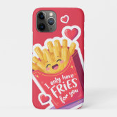 Cute Valentine French Fries Pun Case-Mate iPhoneケース (裏)