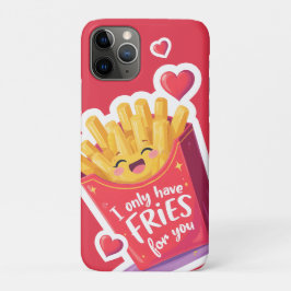 Cute Valentine French Fries Pun iPhone 11 Proケース