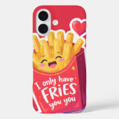 Cute Valentine French Fries Pun Case-Mate iPhoneケース (裏面)