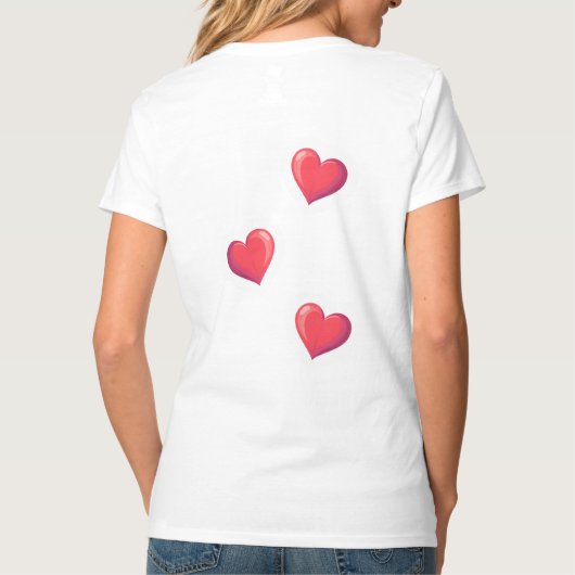 Cute Valentine French Fries Pun Tシャツ (裏面)